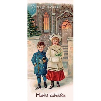 Bohemia Gifts Vánoční hořká čokoláda 100 g - Veselé Vánoce