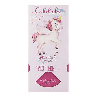 Bohemia Gifts Mléčná čokoláda splněných přání 100 g pro holčičku