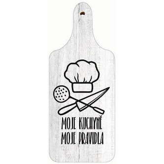 Bohemia Gifts Dekorační kuchyňské prkénko 28 cm – moje kuchyně