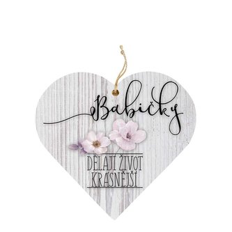 Bohemia Gifts Dřevěné vonítko do prádla - babičky dělají život krásnější