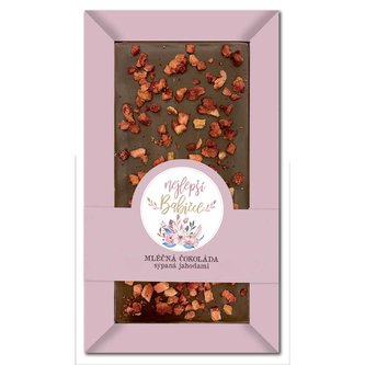 Bohemia Gifts Ručně vyráběná sypaná čokoláda 80 g – nejlepší babičce