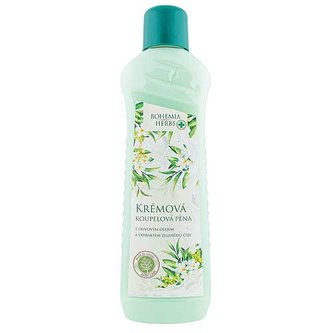 Bohemia Gifts Krémová pěna do koupele 1000 ml - mléko a zelený čaj