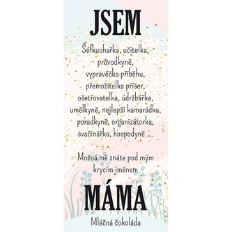 Bohemia Gifts Mléčná čokoláda pro maminku 100 g – krycí jméno