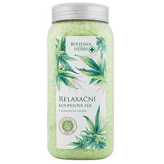 Bohemia Gifts Konopná koupelová sůl 900 g - cannabis