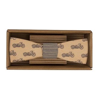 Bohemia Gifts Dřevěný motýlek pro motorkáře