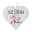 Bohemia Gifts Dekorační dřevěné srdce 13 cm - moje maminka