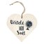 Bohemia Gifts Dekorační dřevěné srdce 12 cm - učitelé mění svět