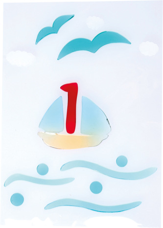 Small Foot Dekorační gelové samolepky plachetnice 3 ks