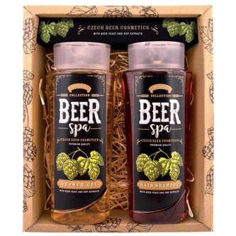 Bohemia Gifts Beer Spa pivní kosmetická sada – gel 250 ml a šampon 250 ml