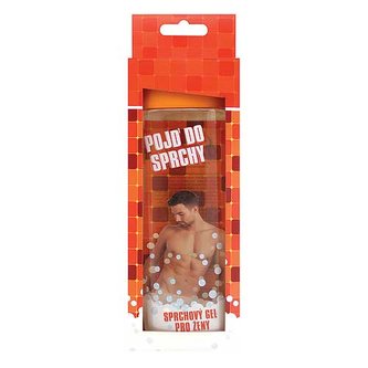 Bohemia Gifts Dárkový 3D sprchový gel 300 ml pro ženu - oranžový