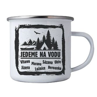 Bohemia Gifts Vodácký plecháček 350 ml - Jedeme na vodu
