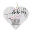Bohemia Gifts Dekorační dřevěné srdce 13 cm pro babičku