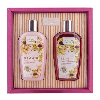 Bohemia Gifts Kosmetická sada - gel 250ml a šampon 250ml – koňský kaštan
