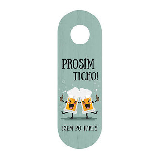 Bohemia Gifts Závěs na kliku - jsem po párty