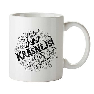 Bohemia Gifts Keramický hrnek 350 ml - vánoční čas