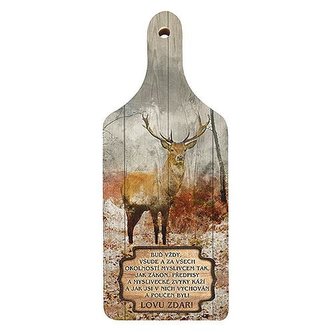 Bohemia Gifts Dekorační kuchyňské prkénko pro myslivce