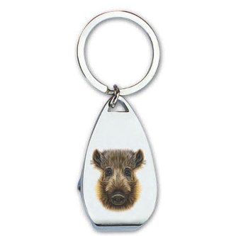 Bohemia Gifts Klíčenka s otvírákem pro myslivce - prase