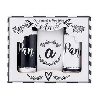 Bohemia Gifts Sada pro novomanžele – 2x gel 100 ml a sůl 110 g