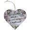 Bohemia Gifts Dekorační dřevěné srdce 12 cm - pro paní učitelku