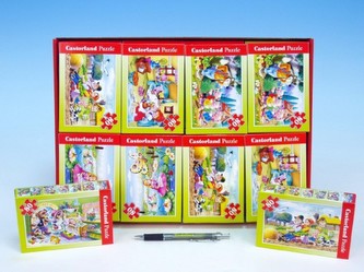 A-085214-B Minipuzzle Pohádky 80 dílků 23x16,5cm; 8 druhů v krabičce - 1 kus