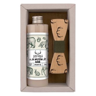 Bohemia Gifts Kosmetická sada pro myslivce - sprchový gel 250 ml a motýlek