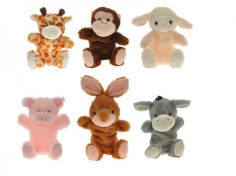 Maňásek Zvířátko plyš 30cm na výber ze 6 druhů od 18 měsíců