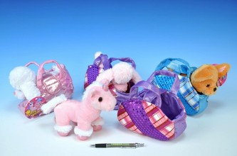 Zvířátko plyš 20cm v tašce asst 3 druhy od 24 měsíců