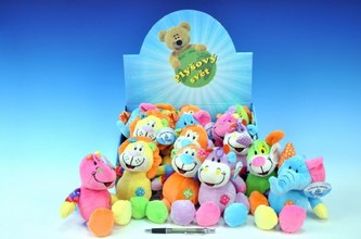 Zvířátko plyš 21cm se záplatou na bříšku asst 6 druhů od 0 měsíců