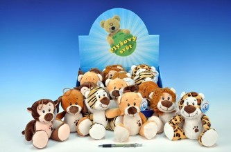 Zvířátko plyš 17cm asst 6 druhů  od 0 měsíců