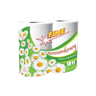 Toaletní papír Fine 3 vrstvý 4 ks heřmánkový