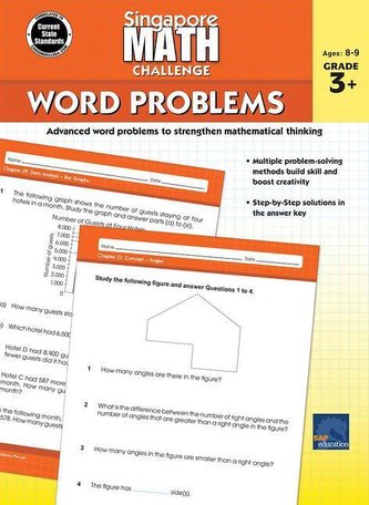 Singapore Math Challenge Word Problems, Grades 3 - 5