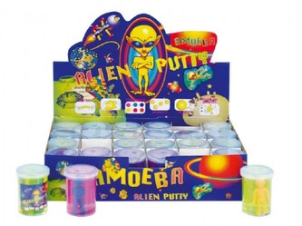 Sliz - hmota mimozemšťan 6cm, 4 barvy - 1 kus