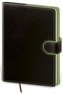 Diář 2022 Flip - černo/zelený, týdenní kapesní