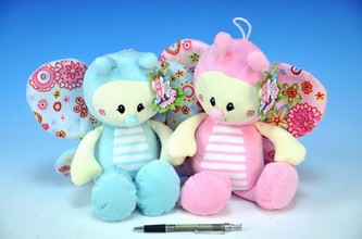 Motýl plyš 30cm; 2 barvy od 12 měsíců - 1 kus