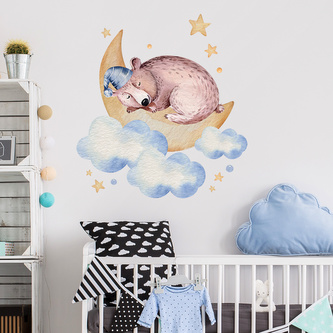 HOUSEDECOR Samolepka na zeď - Spící medvídek
