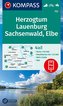 KOMPASS Wanderkarte Herzogtum Lauenburg, Sachsenwald, Elbe 1:50 000