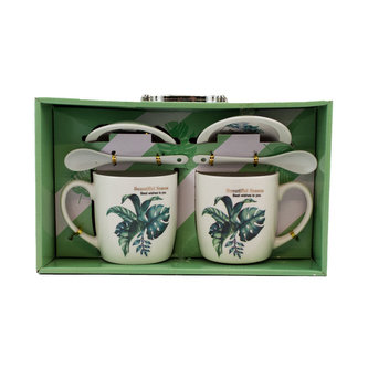 Duopack sada hrnku se lžičkou a talířkem