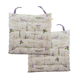 Podsedák prošívaný 40*40 cm, Levandule