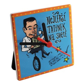 Home Elements porcelánové hodiny Nejlepší tatínek