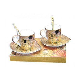 Šapo sada espresso se lžičkami - Klimt