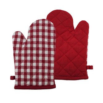 Kuchyňská chňapka, červený kanafas