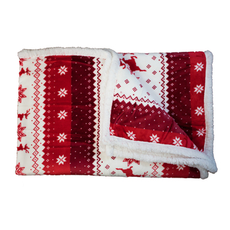 Mikroflanelová deka s beránkem 150 x 200 cm, sobíci