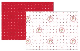 Home elements prostírání Elegant puntíky červené 33x45 cm