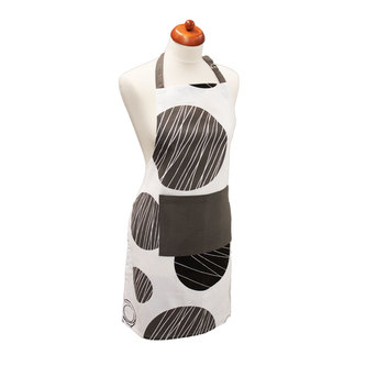 Kuchyňská zástěra 60*80 cm, Kruhy