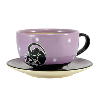 šálek s podšálkem kočka