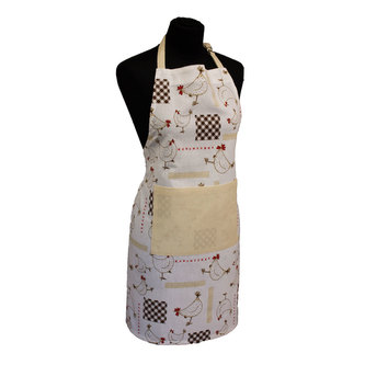 Kuchyňská zástěra 60*80 cm, slepičky