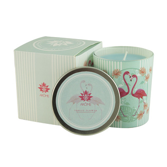 Vonná svíčka Plameňáci, fialky