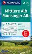KOMPASS Wanderkarte Mittlere Alb, Münsinger Alb 1:50 000