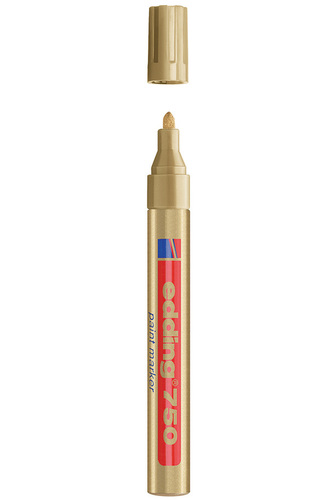 Lakový popisovač EDDING 750, zlatý