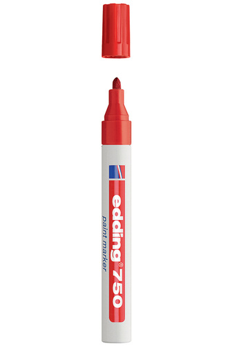 Lakový popisovač EDDING 750, červený